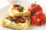 Bruschetta With Oven Tomatoes And Tarragon Oil Recipe recipe