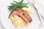 American Jerk Salmon With Corn Mash Recipe Dinner