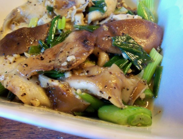 Australian Shiitake Mushrooms With Scallions Appetizer