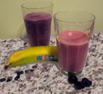 Australian Blueberry or Cherrybanana best for You Smoothie Appetizer