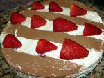 British White Chocolate Strawberry Torte 1 Dessert