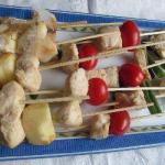 Vegetablechicken Skewers for a Picnic recipe