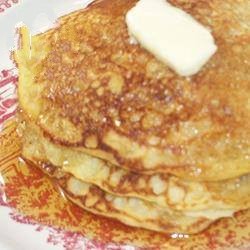 American Buttermilk Pancakes with Oatmeal Breakfast