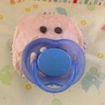American Baby Cupcake with Soother Dessert