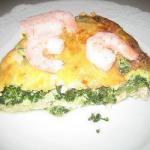 American Quiche with Spinach Crab and Shrimp Dinner