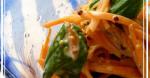 American Carrot and Basil Salad with Honey Mustard Mayonnaise 1 Appetizer