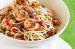 Australian Chilli Prawn And Tomato Spaghetti Recipe Appetizer