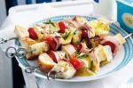 Australian Chunky Bread Ham And Runny Cheese Skewers Recipe Appetizer