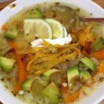 British Yucatecan Soup of Lima Appetizer