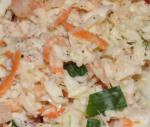Australian Low Fat Shrimp or Crab Coleslaw Appetizer