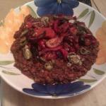 American Grilled Vegetables with Green Lentils Appetizer