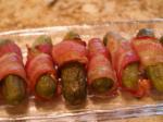 American Baconwrapped Pickles Appetizer