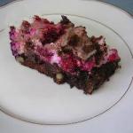 British Normans Cheese Cake Brownie with Forest Berries Dessert