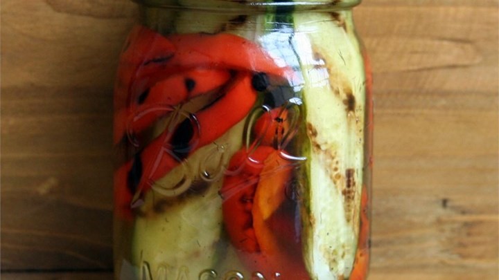 American Pickled Grilled Vegetables Recipe Appetizer