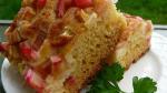 American Sour Cream Rhubarb Coffee Cake Recipe Dessert