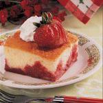 American Upsidedown Strawberry Shortcake Dessert