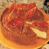 American Frozen Honey Cheesecake With Praline Crust Dinner