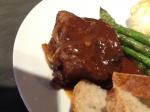 American Slowcooked Beef Short Ribs With Red Wine Sauce Appetizer