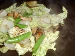 Chinese Chinese Cabbage Snow Pea and Mushroom Stirfry Dinner