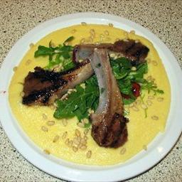 Australian Lamb Cutlets with Polenta and Rocket BBQ Grill