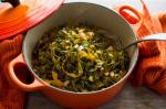 Collard Greens Tagine With Flageolets Recipe recipe