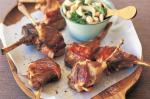 American Baconwrapped Lamb Cutlets With Beans And Fennel glutenfree Recipe Dinner