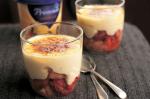 American Caramelised Custard And Strawberry Trifles Recipe BBQ Grill