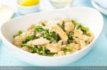 Canadian Asparagus Chicken Pasta with Parmesan Dinner
