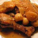 French Chicken with Cloves of Garlic Alcohol