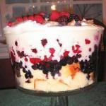 American Trifle Easy with Red Fruits Dessert