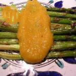 Green Asparagus with Sweetsharp Apricot Sauce recipe