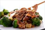 American Asian Pasta With Tofu Shiitake Mushrooms and Broccoli Recipe 2 Appetizer