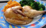 American Cornish Game Hens With Peach Glaze Appetizer