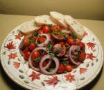Spanish Tomato and Chorizo Salad Appetizer
