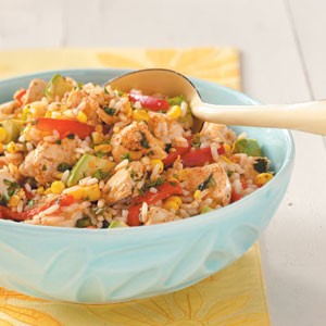 Australian Southwest Chicken and Rice Salad Dinner