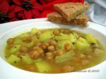 Arabic Chickpea and Potato Soup Appetizer