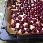 American Plate Cherry Cake Dessert