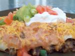 American Cheesy Beef and Bean Enchiladas Dinner