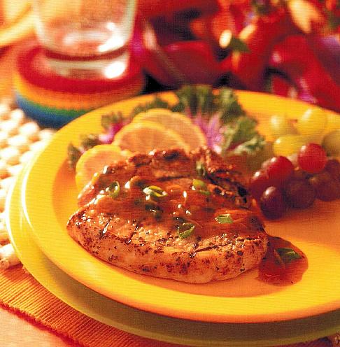 American Herb Orange Pork Chops BBQ Grill