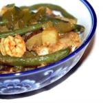 Australian Trinidadstyle Curried Potatoes aloo with Green Beans and Shrimp Recipe Appetizer