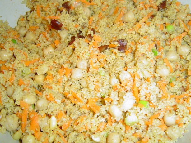 Australian Couscous Salad With Chickpeas Dates  Cinnamon Drink