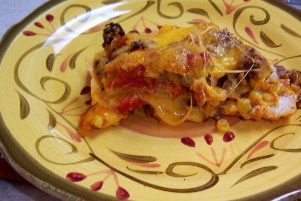 American Layered Tamale Pie Dinner