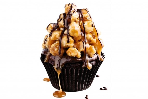 British Salted Caramel Popcorn Mudcakes Recipe Dessert