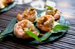 Poached Shrimp With Thai Basil and Peanuts Recipe recipe