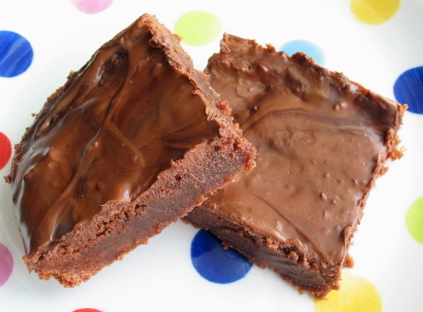 American Creamy Peanut Butter Brownies Dessert