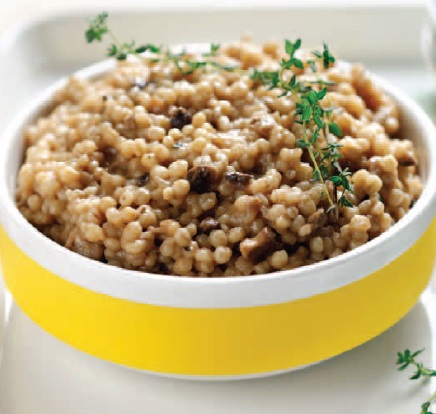 Russian Mushroom Barley Risotto Dinner