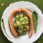 American Potato Salad with Dandelion Appetizer