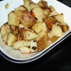 American Potatoes Fried in the Olive and the Feta Cheese Appetizer