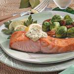 American Salmon with Dijon Mayonnaise Appetizer