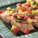 American Salmon with Fruit Salsa 2 Appetizer